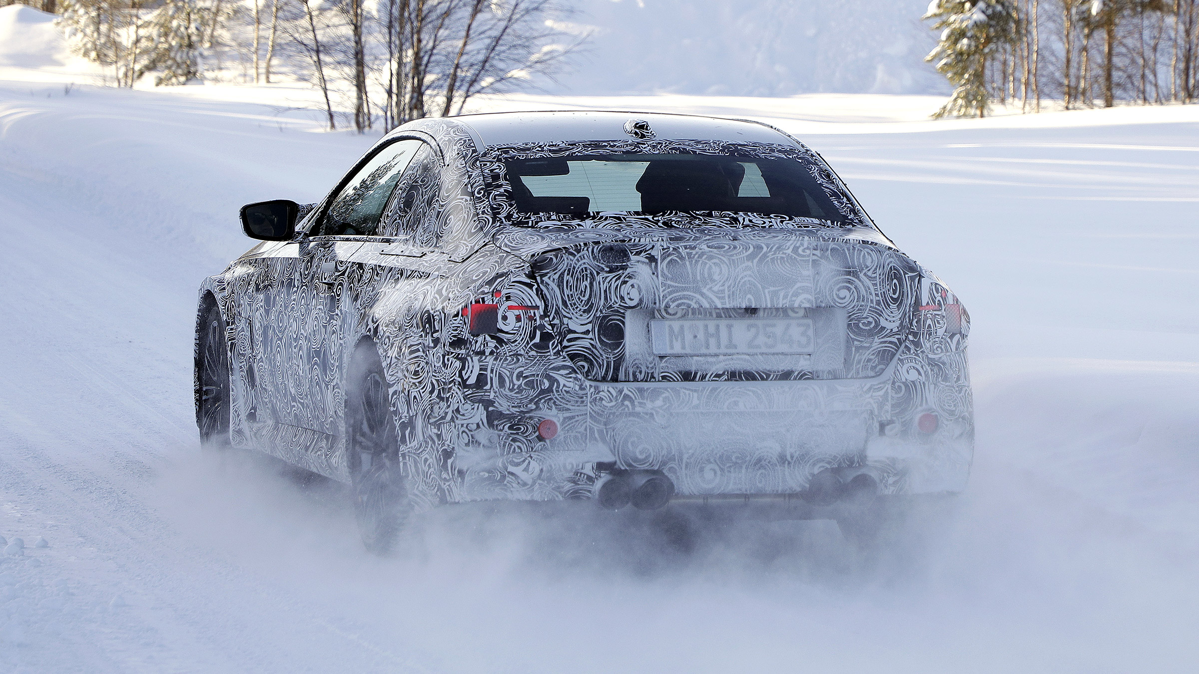 2022 BMW M2 spied rear