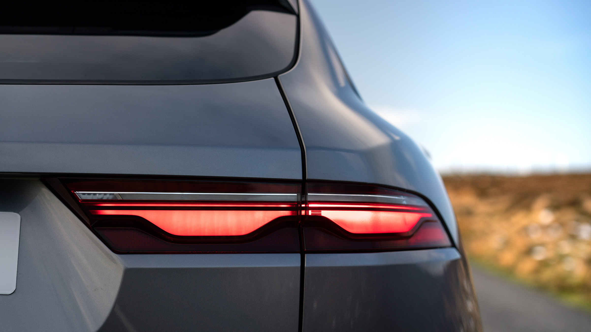 Jaguar F Pace 2021 review - P400 rear light