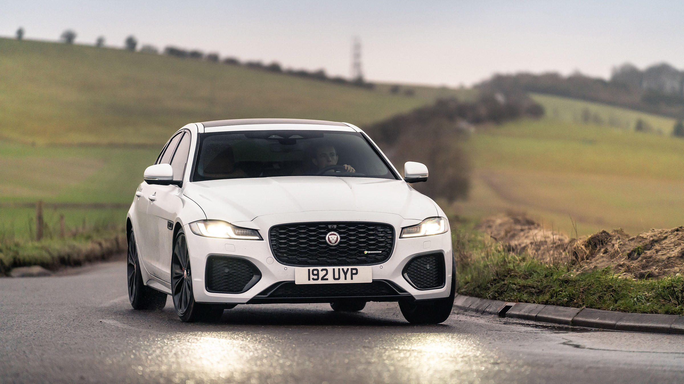 Jaguar XF my21 cornering