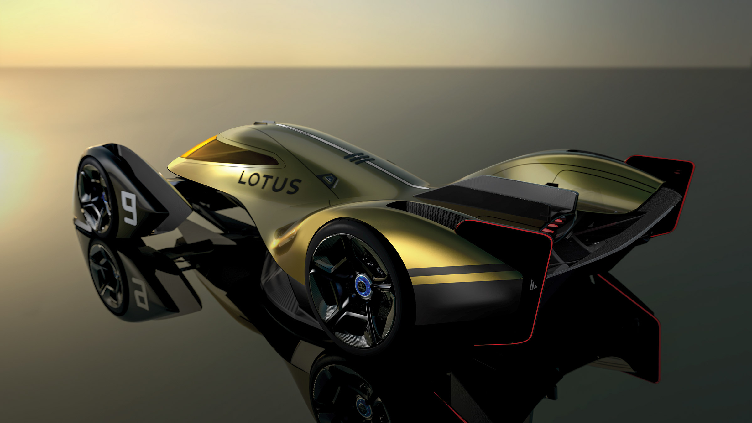 Lotus E-R9 rear quarter
