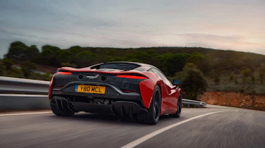 McLaren Artura revealed - orange rear tracking 2