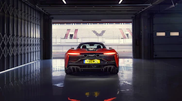 McLaren Artura revealed - orange garage rear