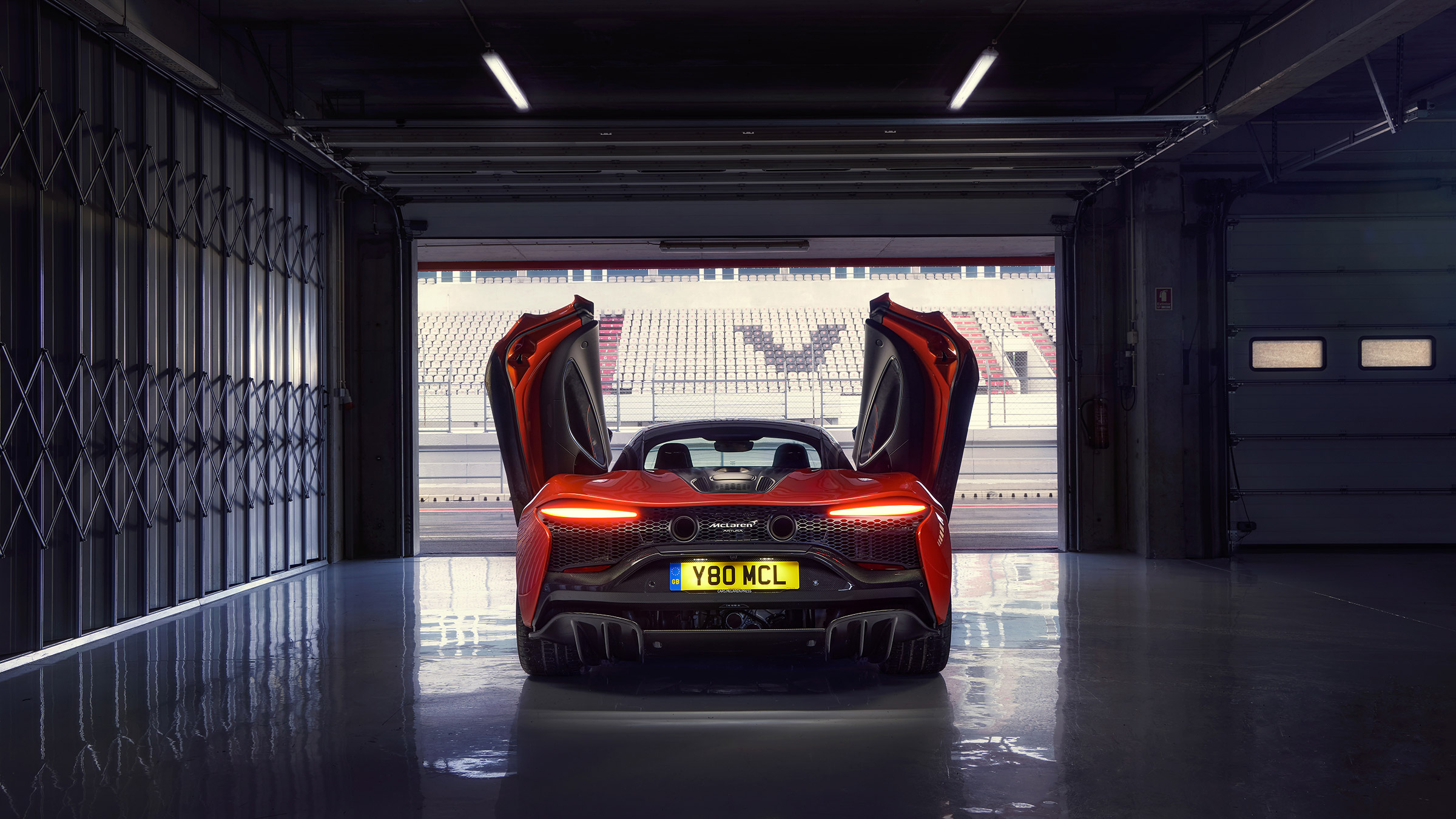 McLaren Artura revealed - orange rear static