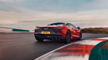 McLaren Artura revealed - orange rear tracking