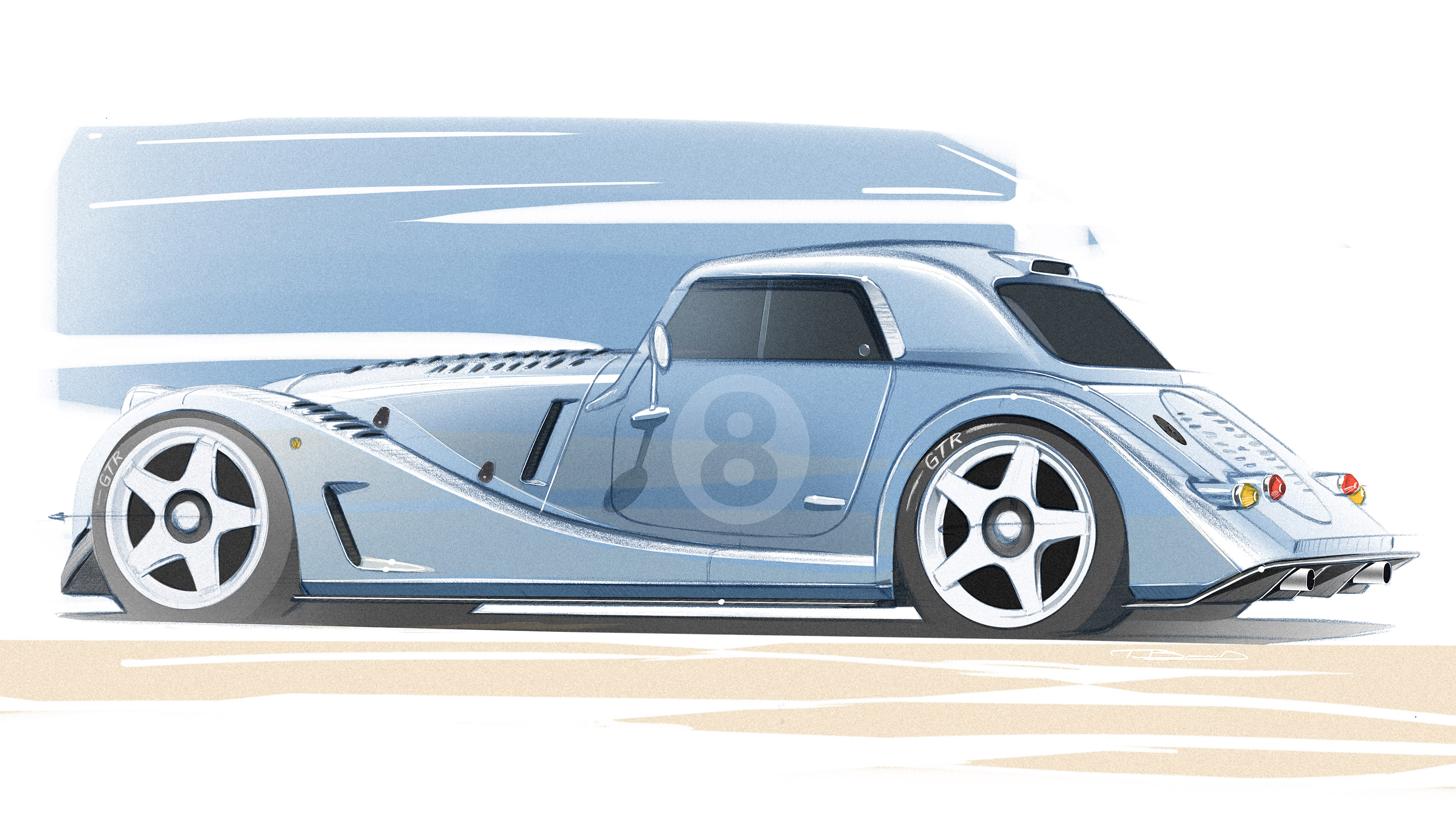 Morgan Plus 8 GTR rear