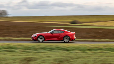 Toyota Supra 2.0 review - side pan