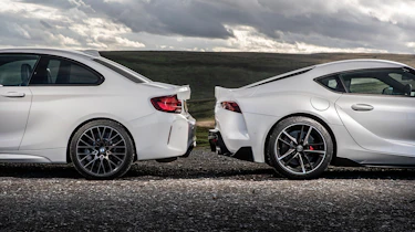 BMW M2 Competition vs Toyota GR Supra - static