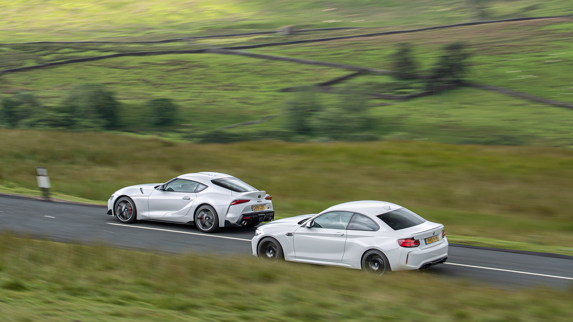 BMW M2 Competition vs Toyota GR Supra - pan 1