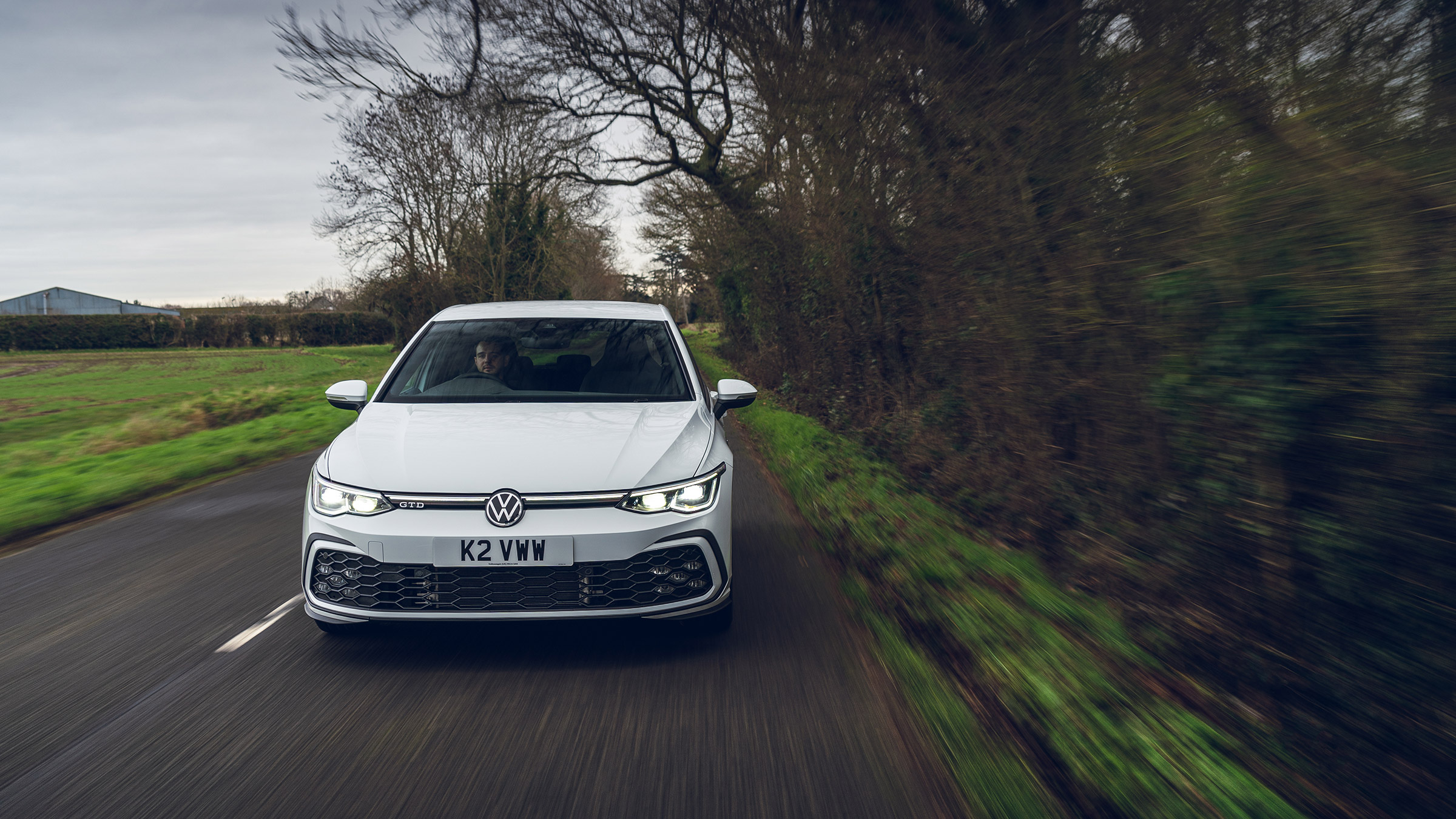 Volkswagen Golf GTD 2021 review - front tracking