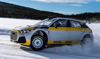 Audi A1 Quattro WRC2 rally car - side