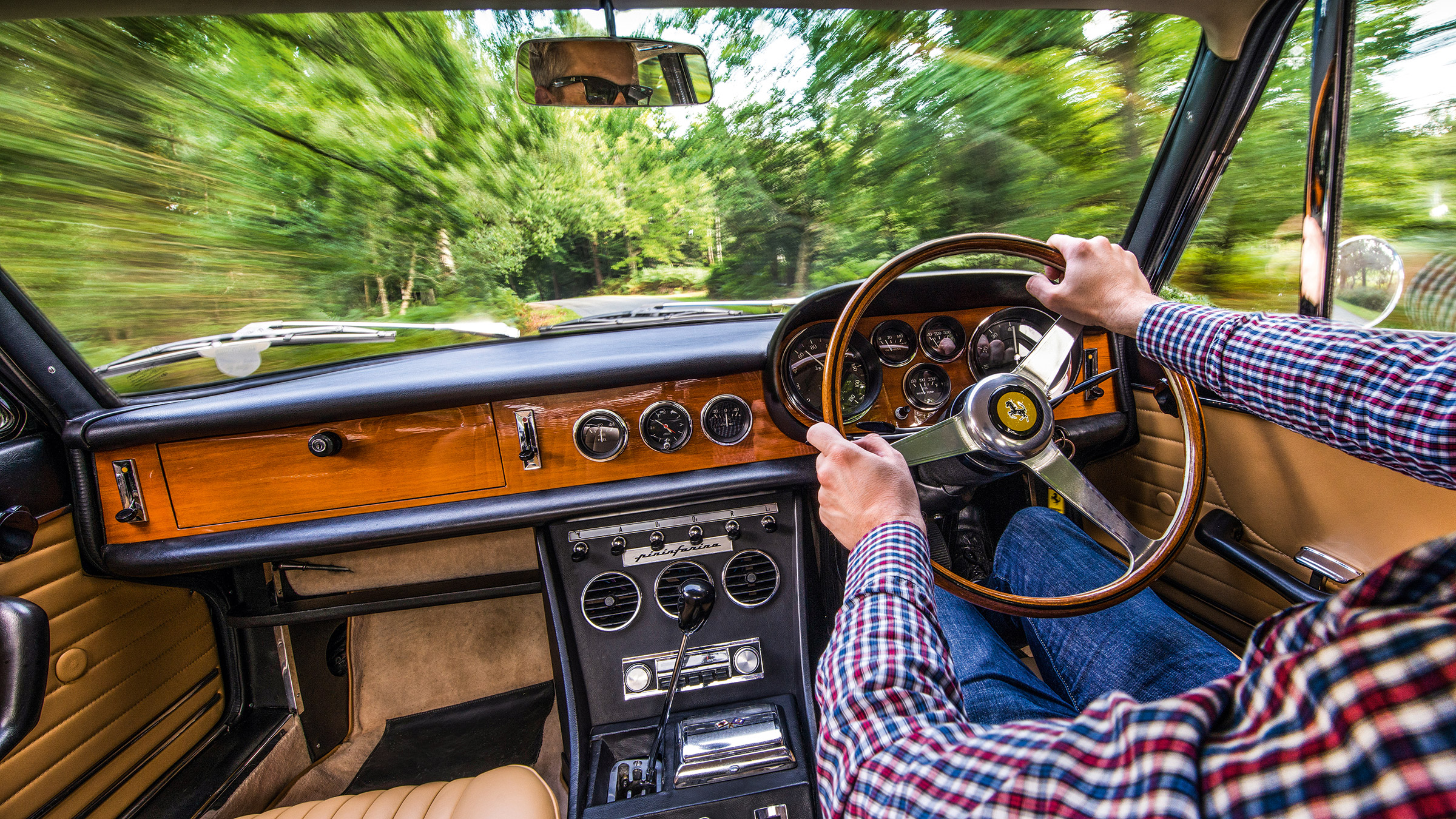 1966 Ferrari 330 GTC - interior driving