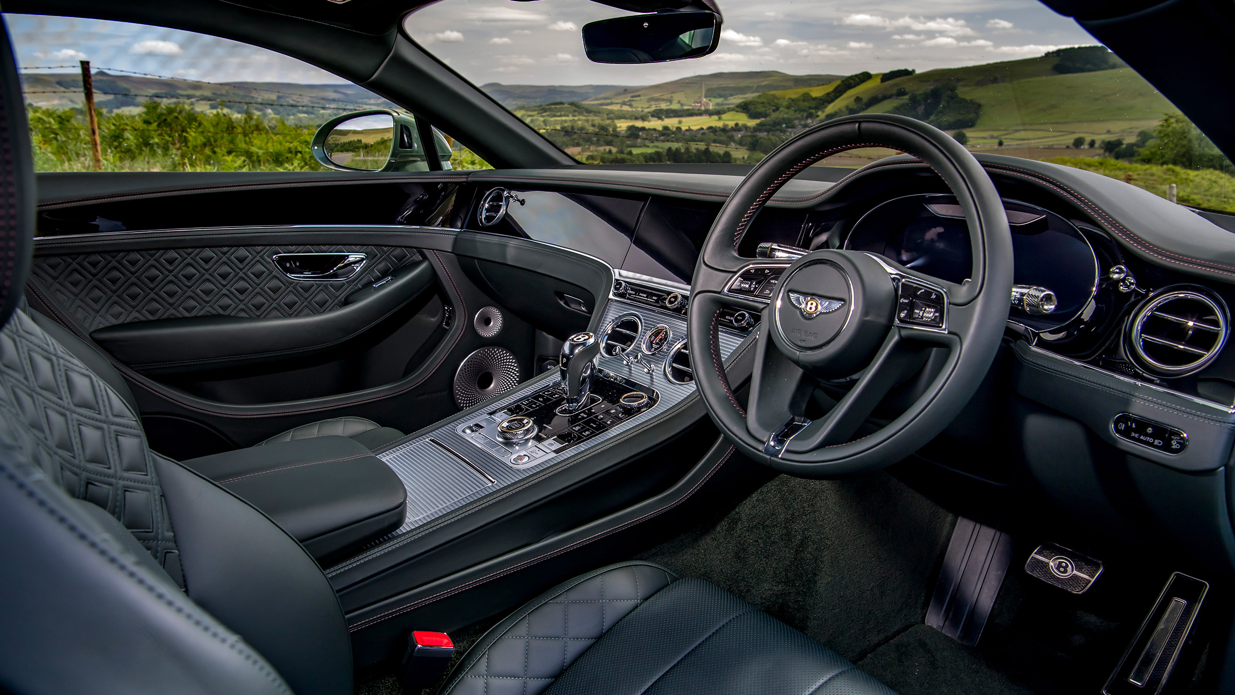 Bentley Continental GT review – green interior