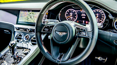 Bentley Continental GT review – green steering wheel