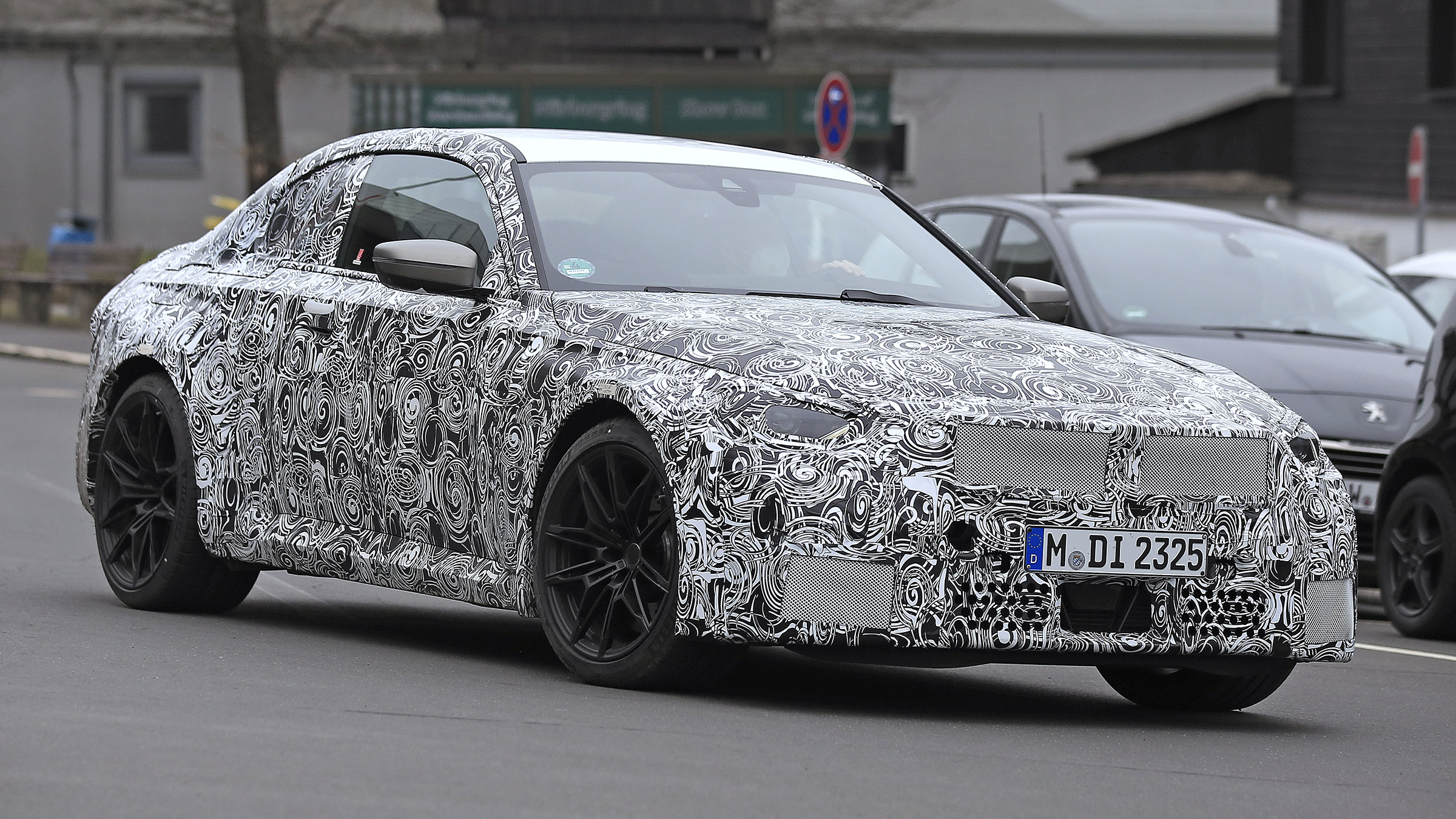 2022 BMW M2 spied road quarter 2