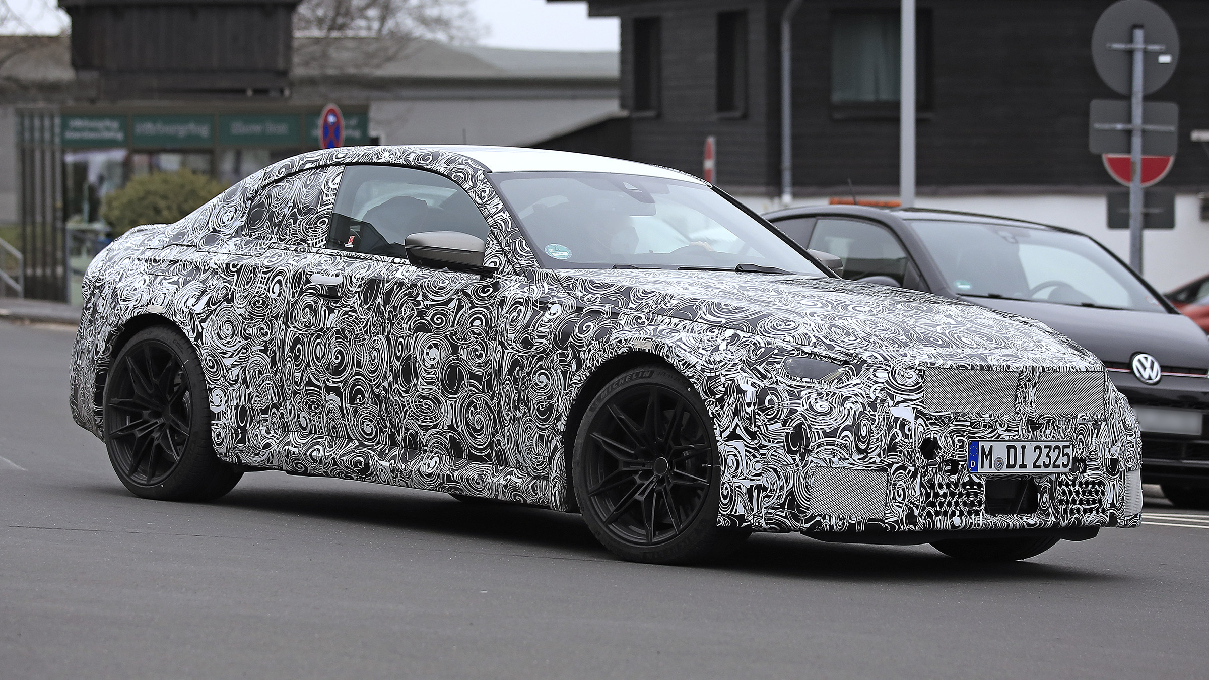2022 BMW M2 spied road side 2