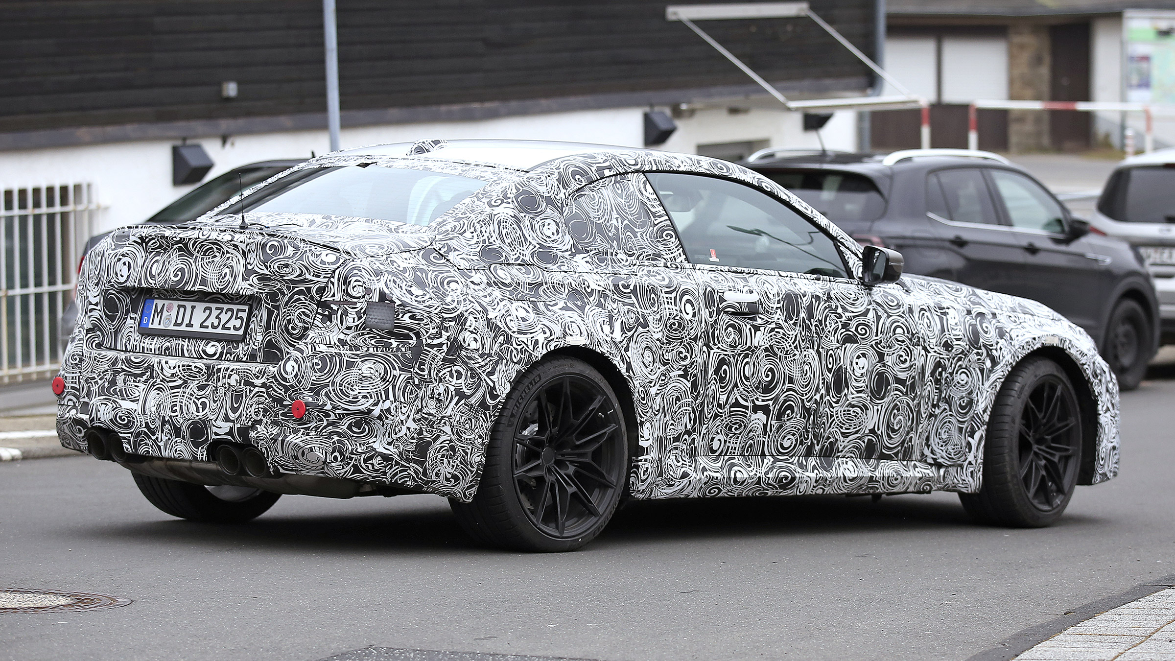 2022 BMW M2 spied road rear