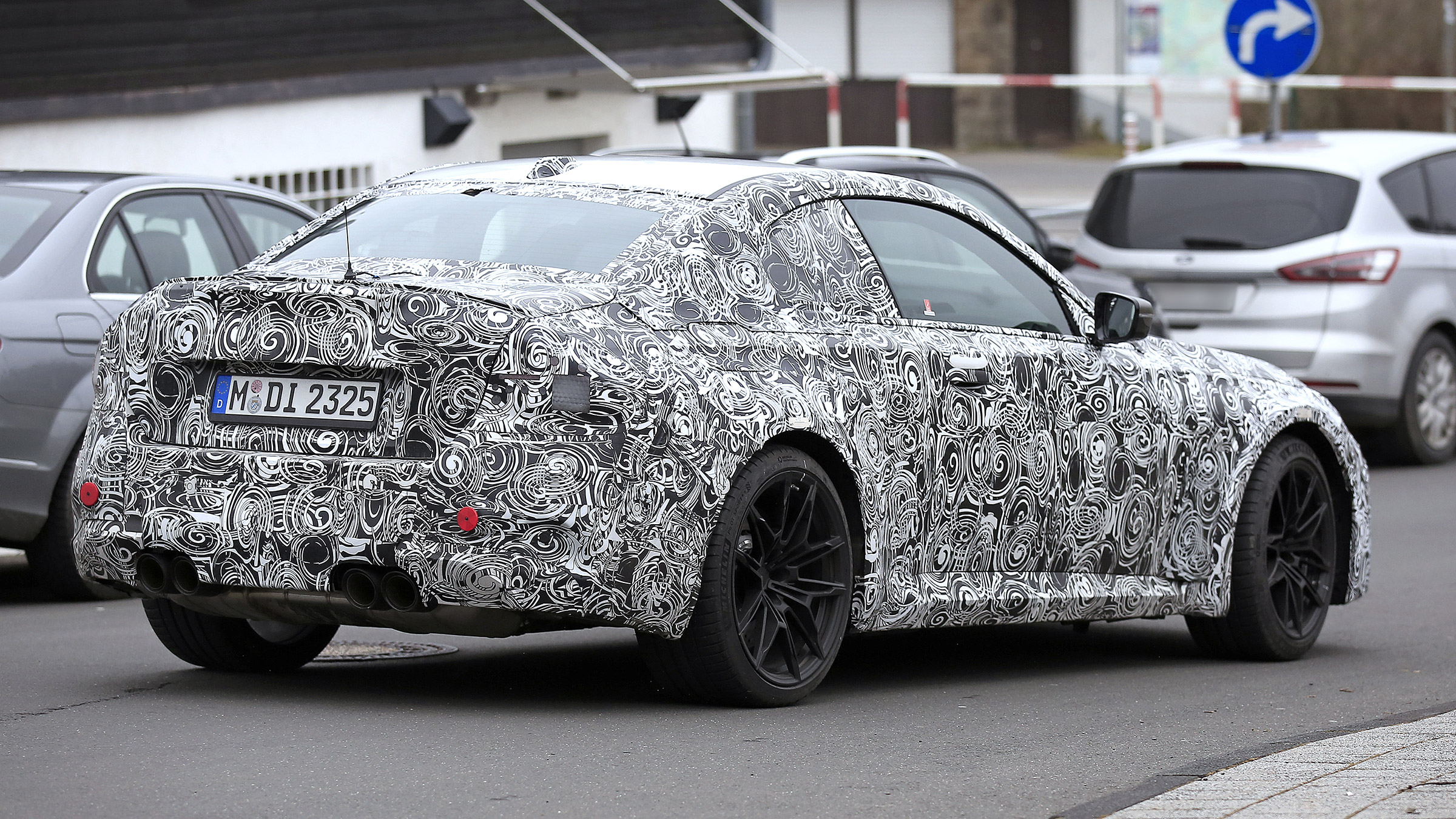 2022 BMW M2 spied road rear