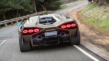 Lamborghini Sian - tracking rear