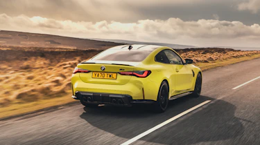 BMW M4 Competition 2021 review – rear tracking