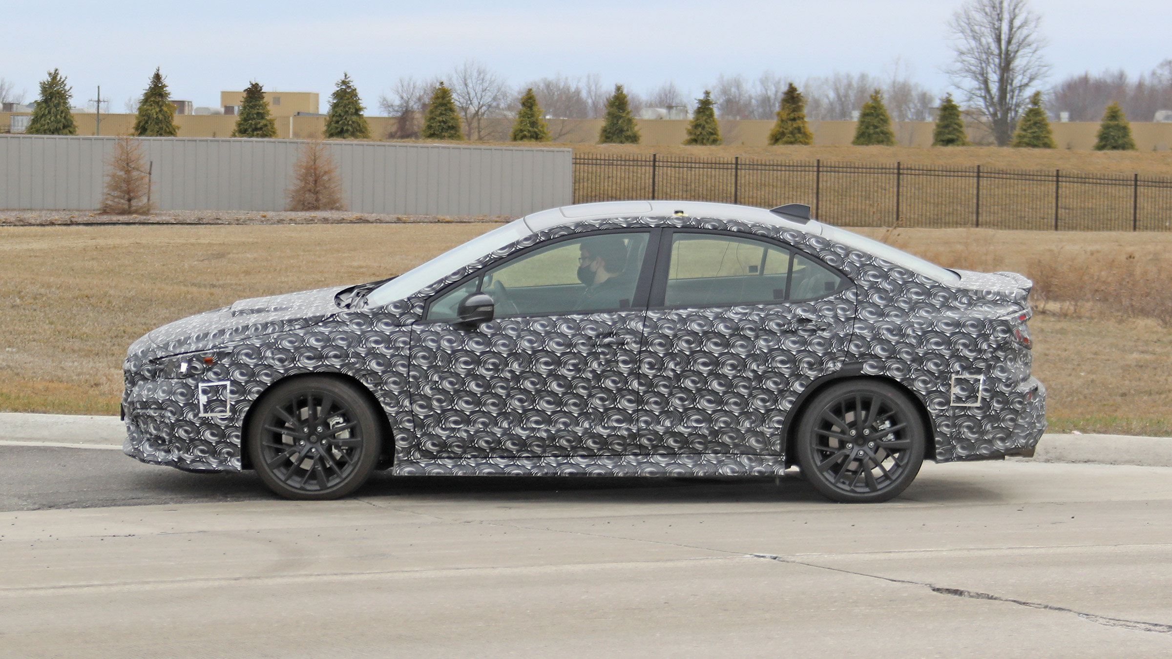 2021 Subaru WRX spied - side