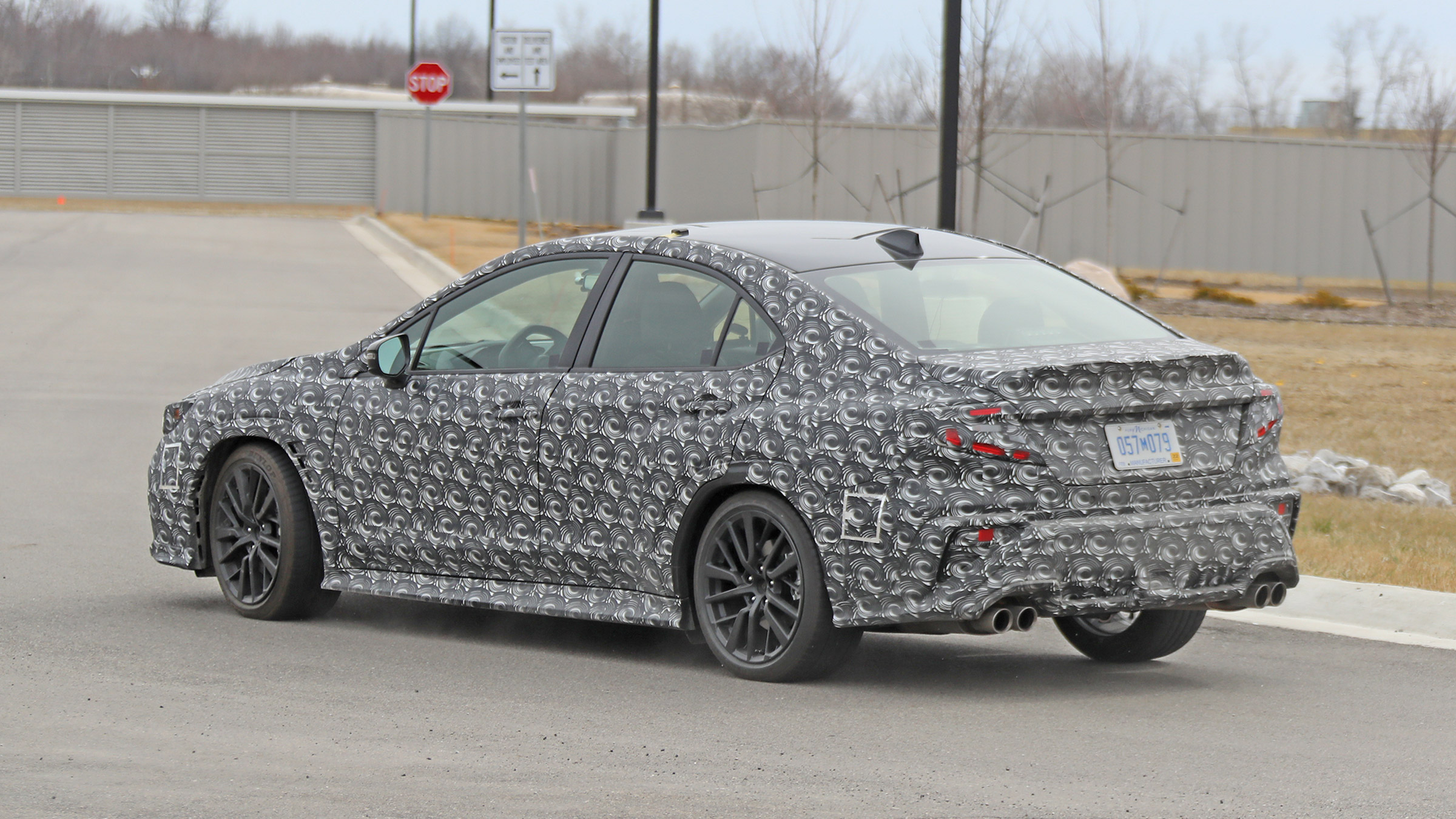 2021 Subaru WRX spied - rear quarter