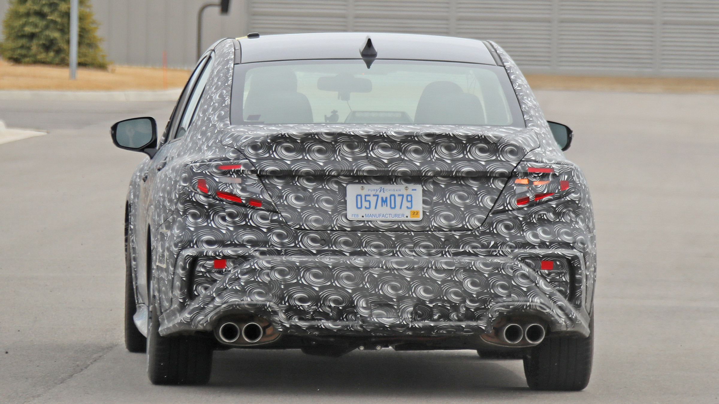 2021 Subaru WRX spied - tail