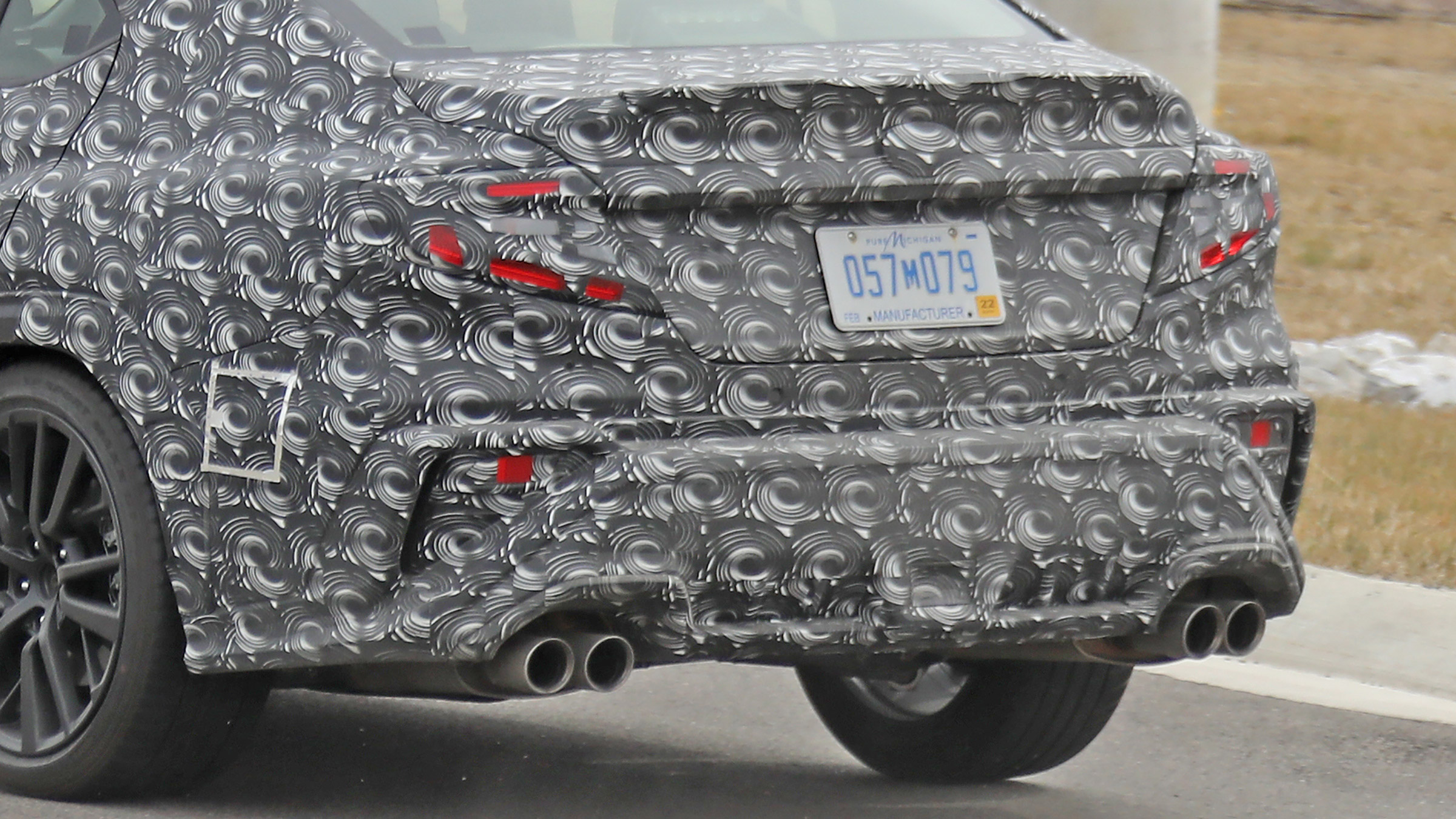 2021 Subaru WRX spied - rear apron