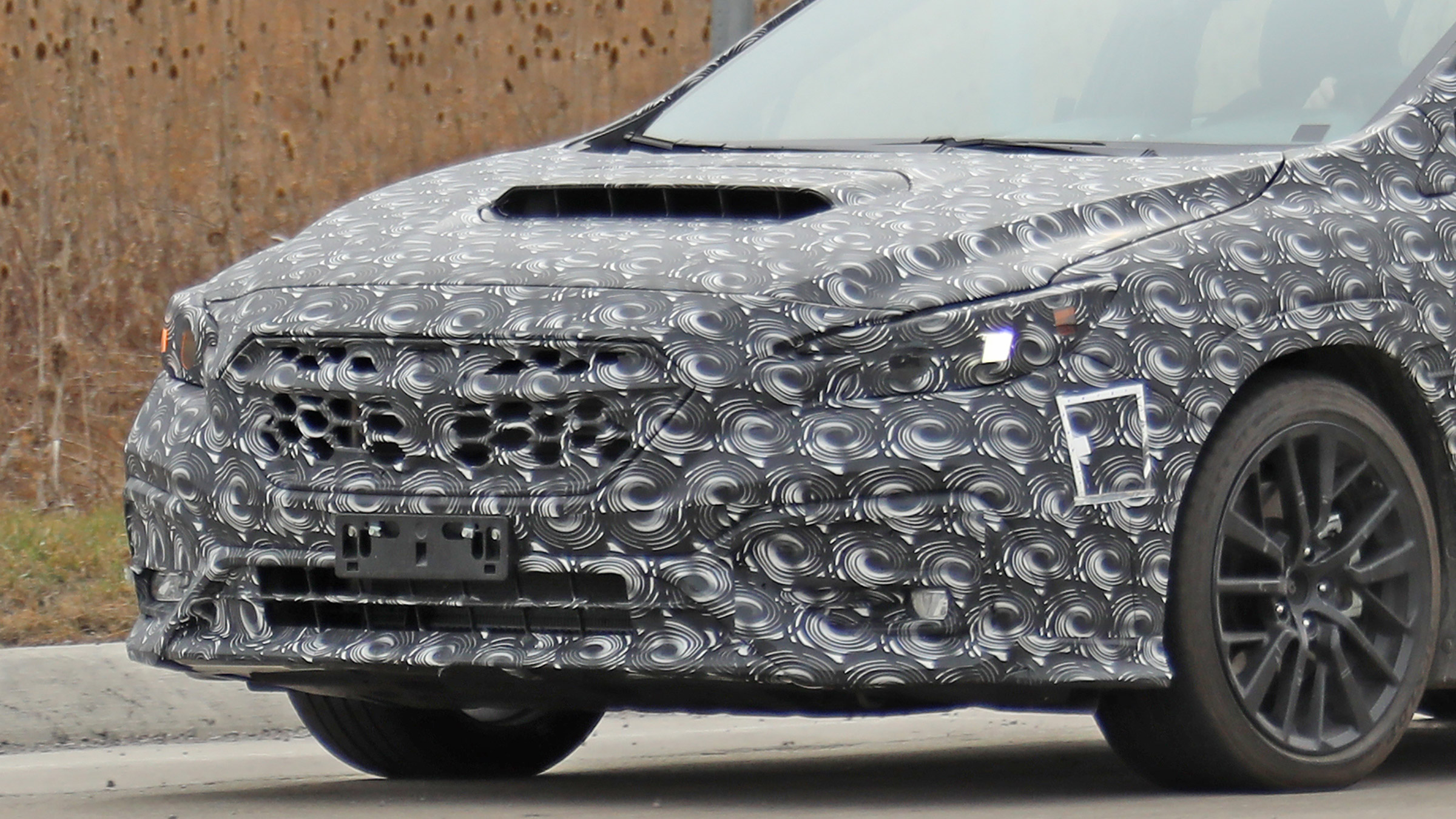 2021 Subaru WRX spied - nose