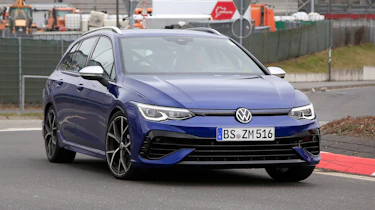 Golf R Estate 2021 spied - front quarter
