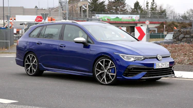 Golf R Estate 2021 spied - front
