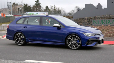 Golf R Estate 2021 spied - side
