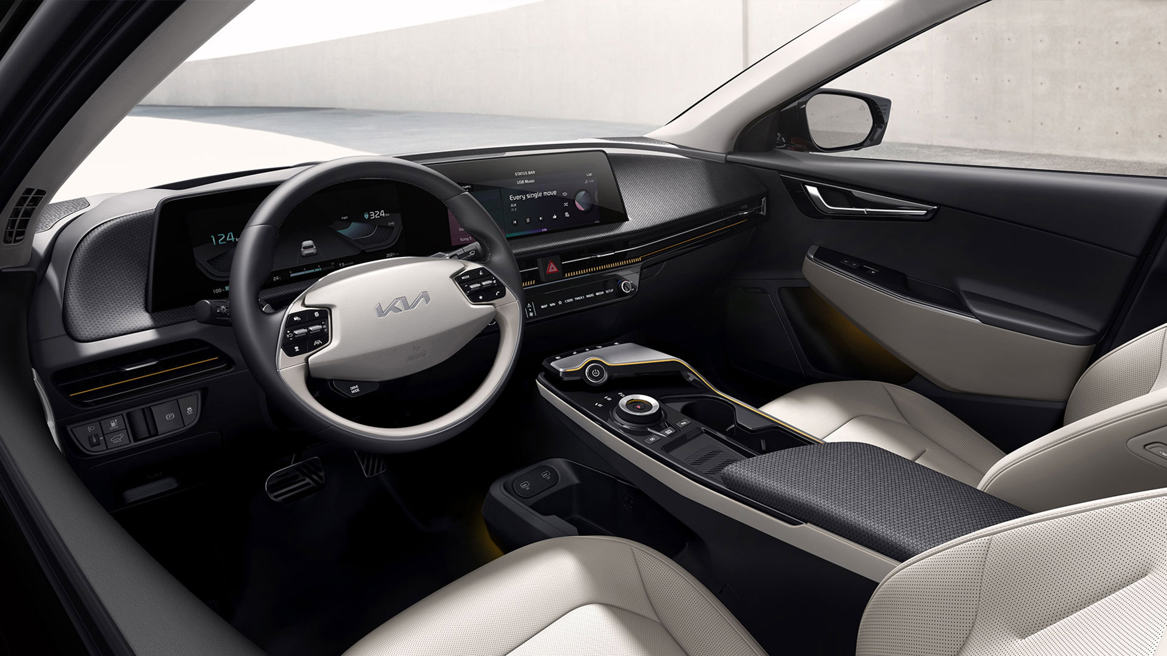Kia EV6 revealed - dash