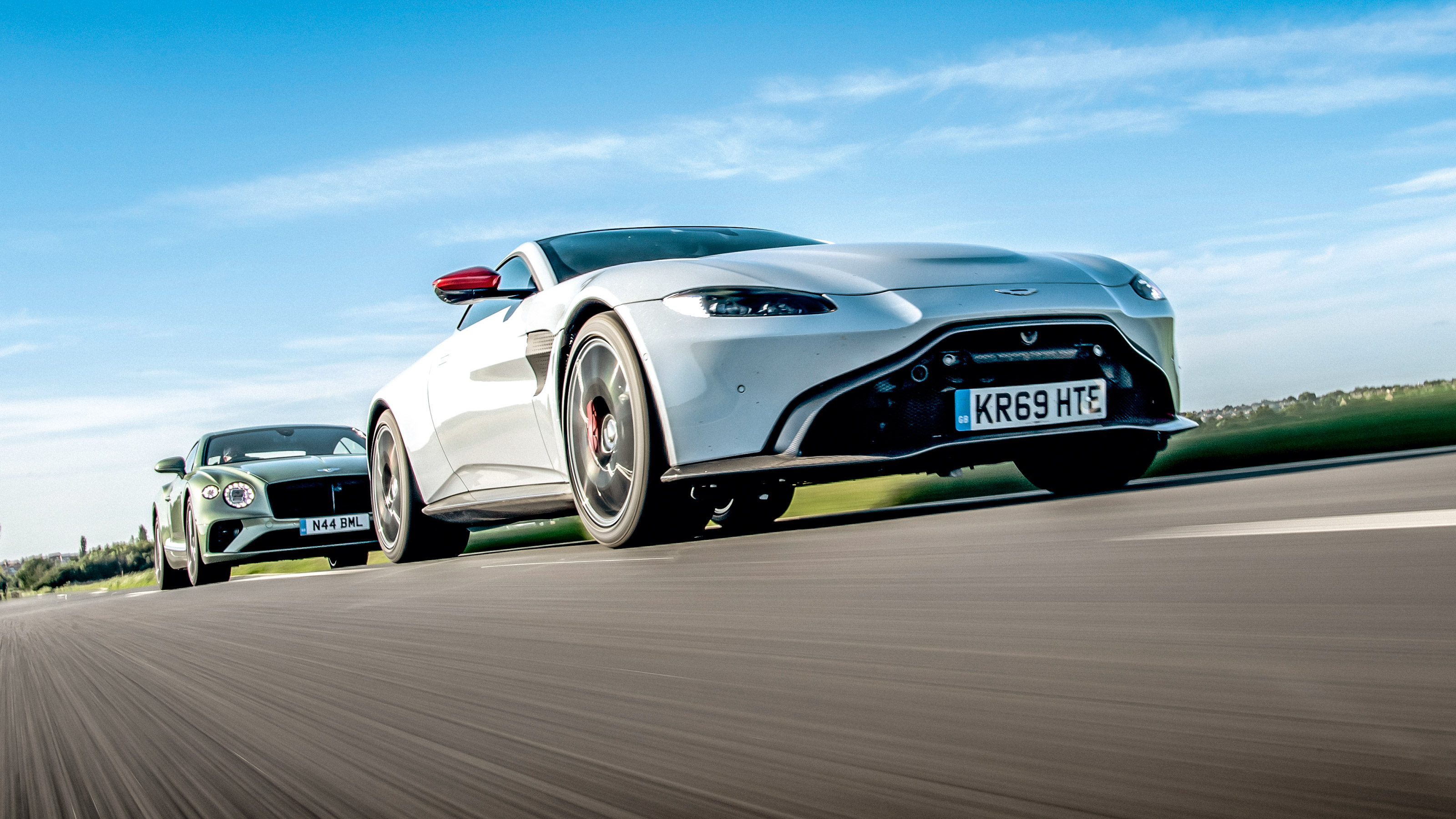 Bentley Continental GT V8 and Aston Martin Vantage