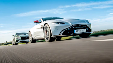 Bentley Continental GT V8 and Aston Martin Vantage