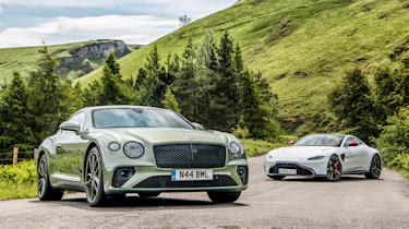 Bentley Continental GT V8 and Aston Martin Vantage