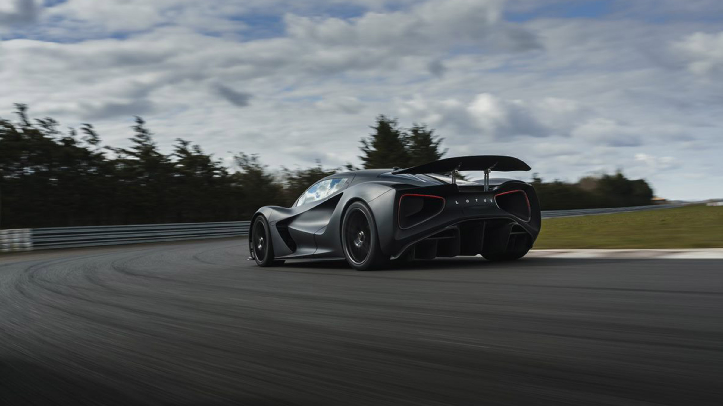 Lotus Evija testing – rear quarter