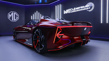 MG Cyberster Roadster concept – rear quarter
