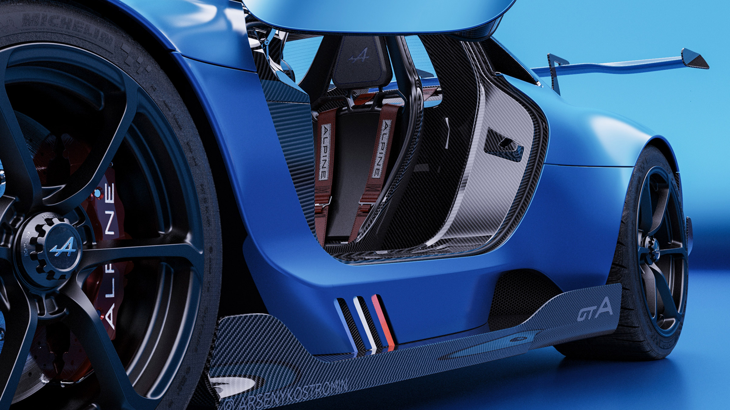 Alpine A110 GTA concept – door shut
