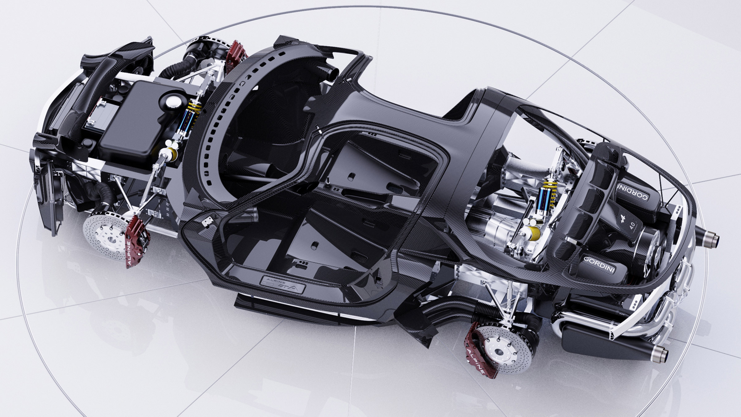 Alpine A110 GTA concept – top chassis