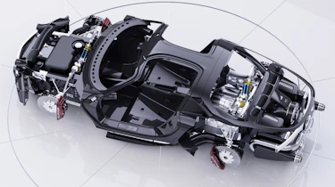Alpine A110 GTA concept – top chassis