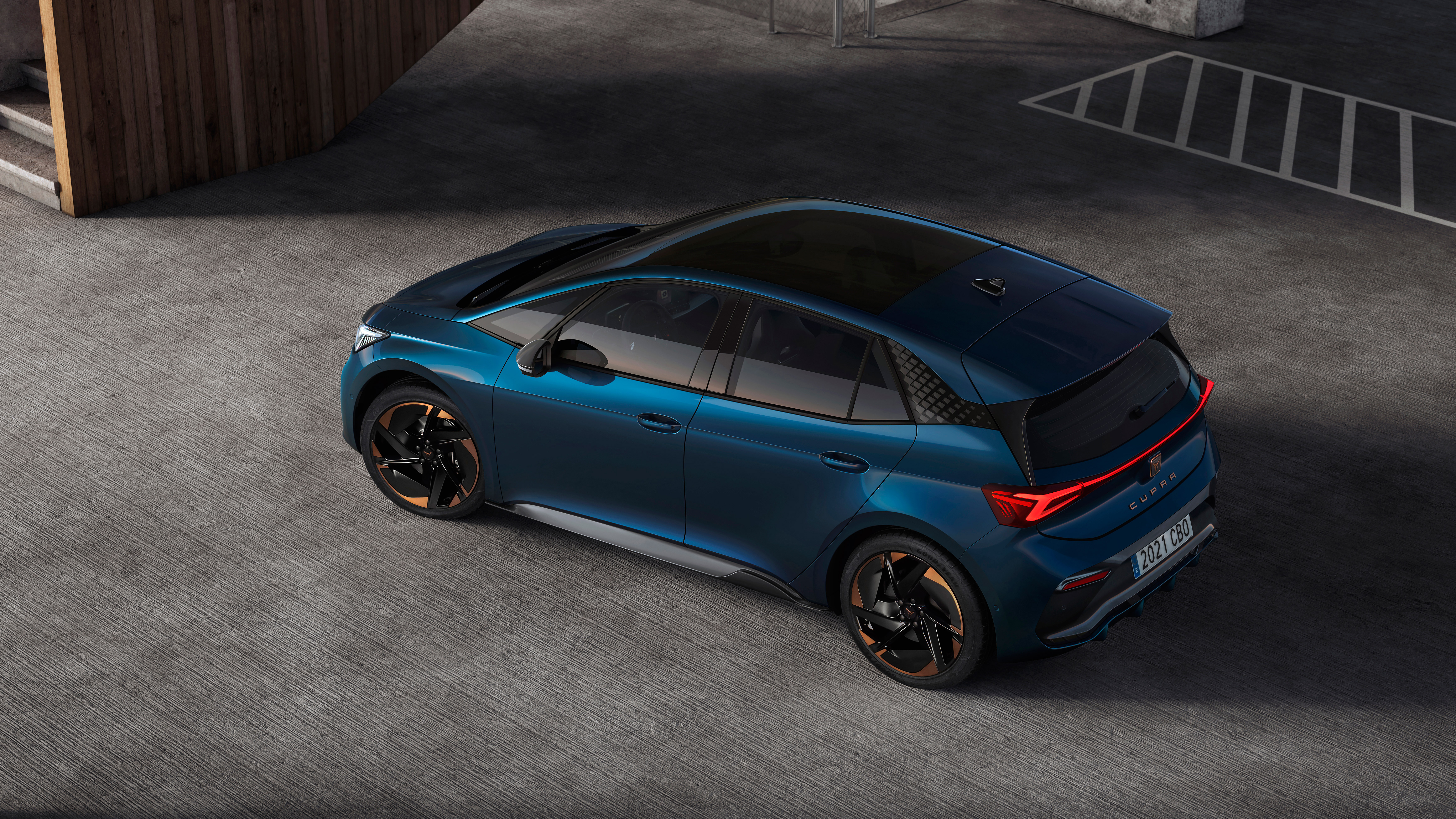 Cupra Born reveal – top rear 