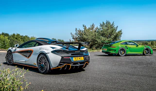 McLaren 620R v Porsche 911 GT3 RS