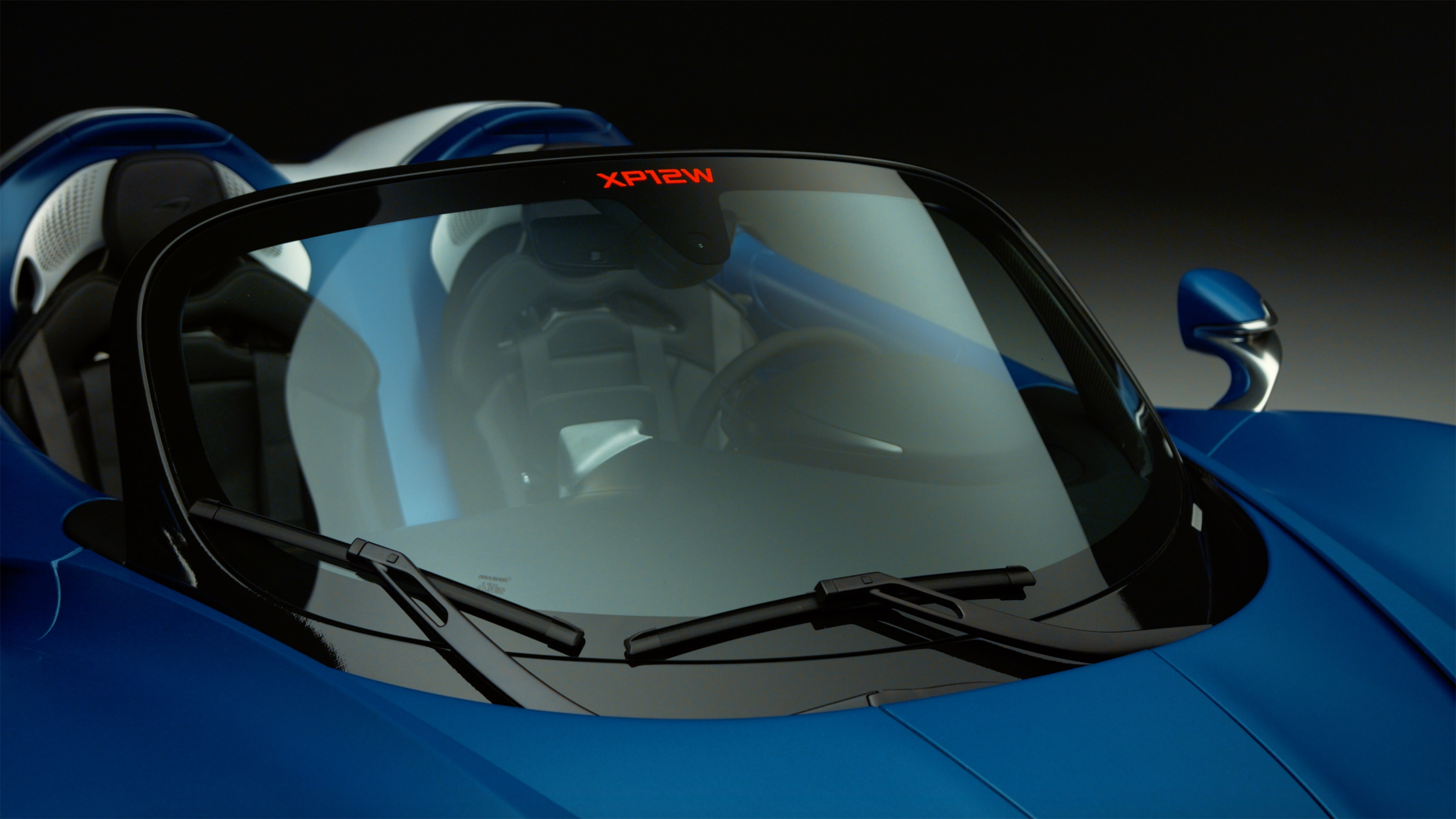 McLaren Elva with a windscreen