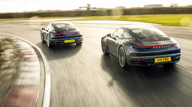 Porsche 911 and BMW M2 CS manual v auto