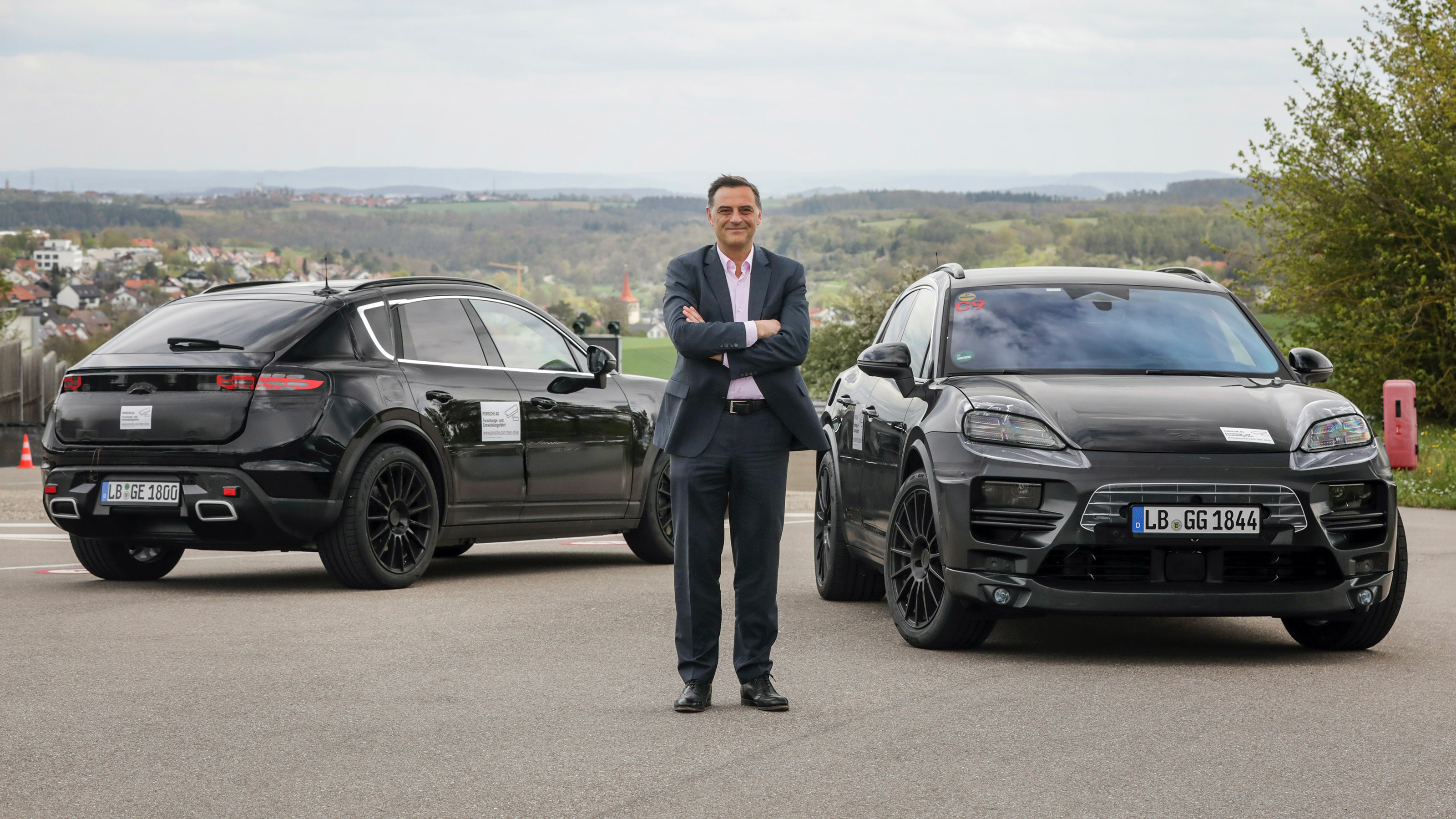 electric Porsche Macan prototypes
