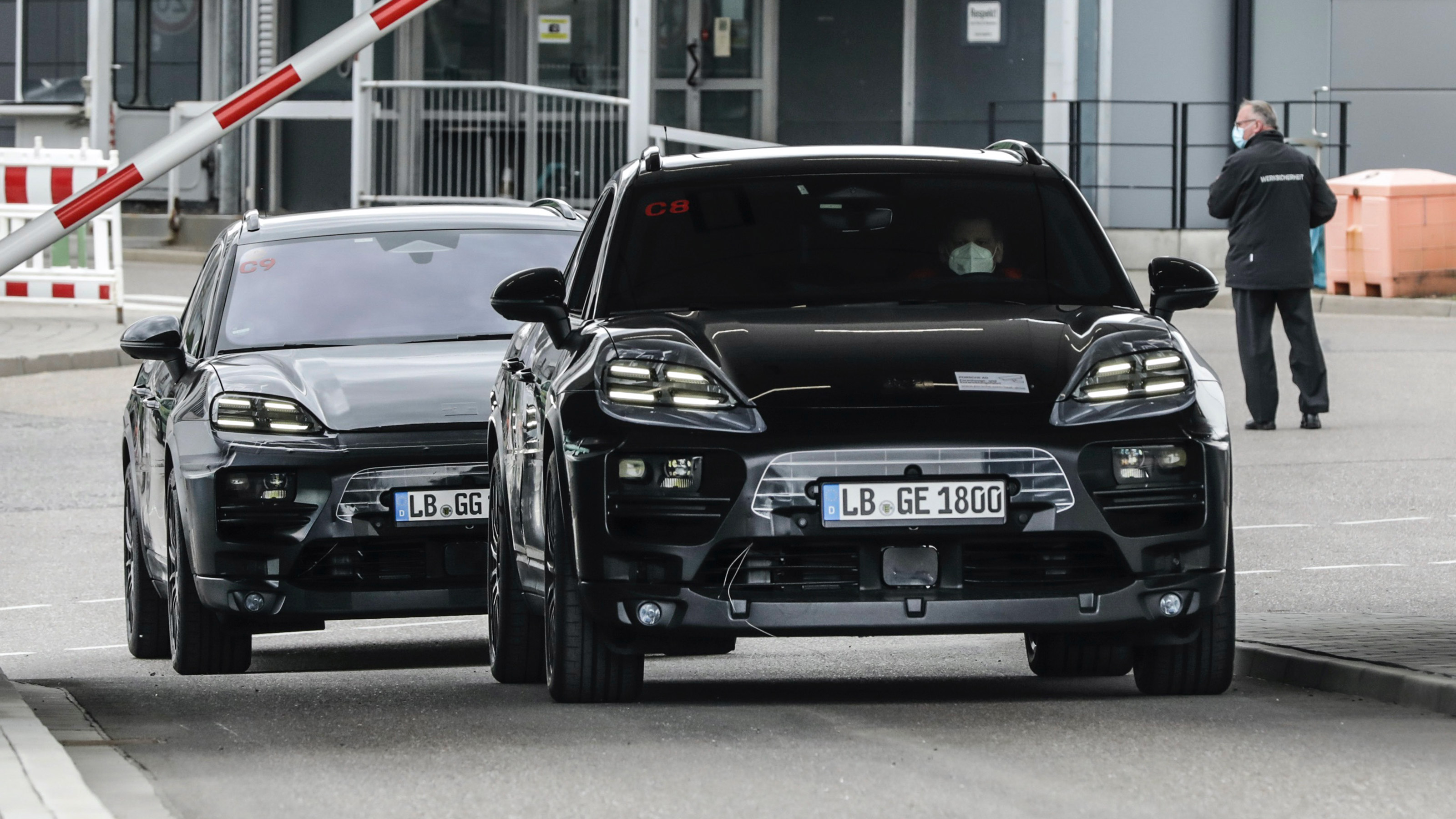 electric Porsche Macan prototypes