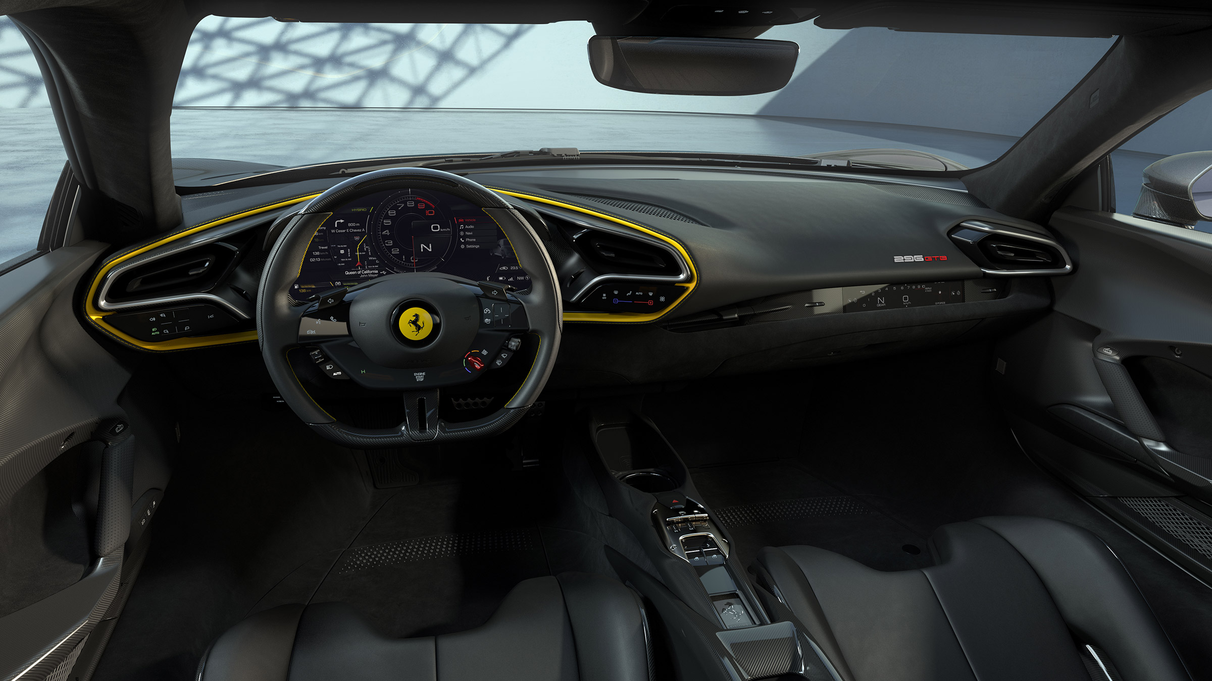 2022 Ferrari 296 GTB AF – dash