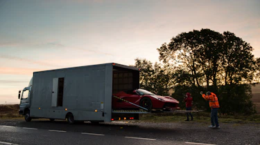 evo archive – LaFerrari truck extraction – still in the truck