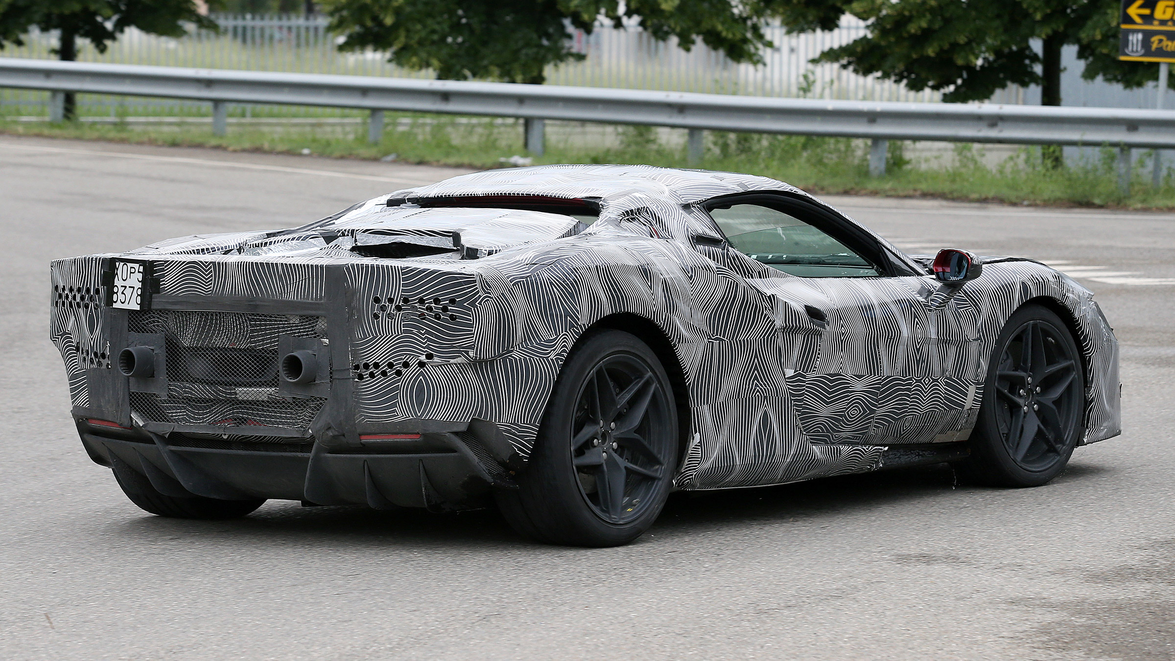 Ferrari F171 spy 2021 – rear quarter