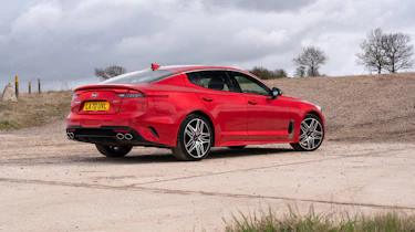 Kia Stinger GT-S MY21 press – rear quarter static